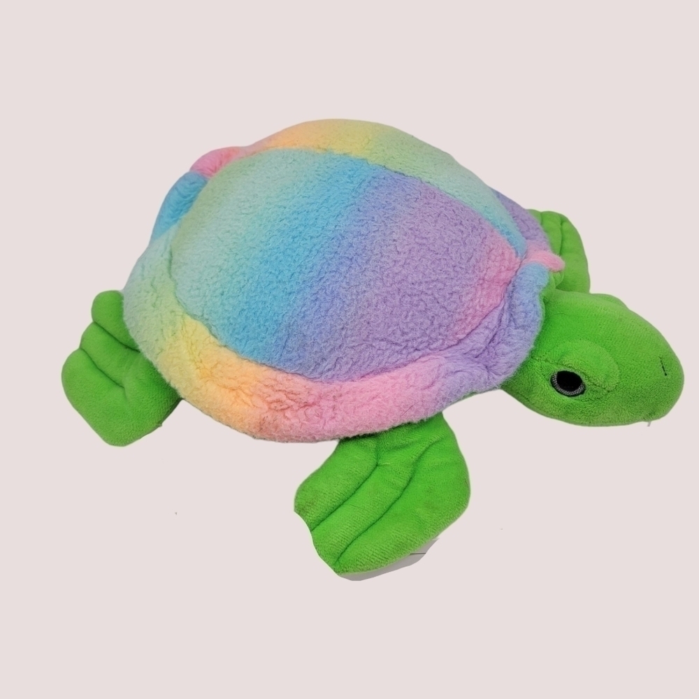 Fiesta sea turtle plush Pastel Rainbow Sherbert 12" Vernon 90058